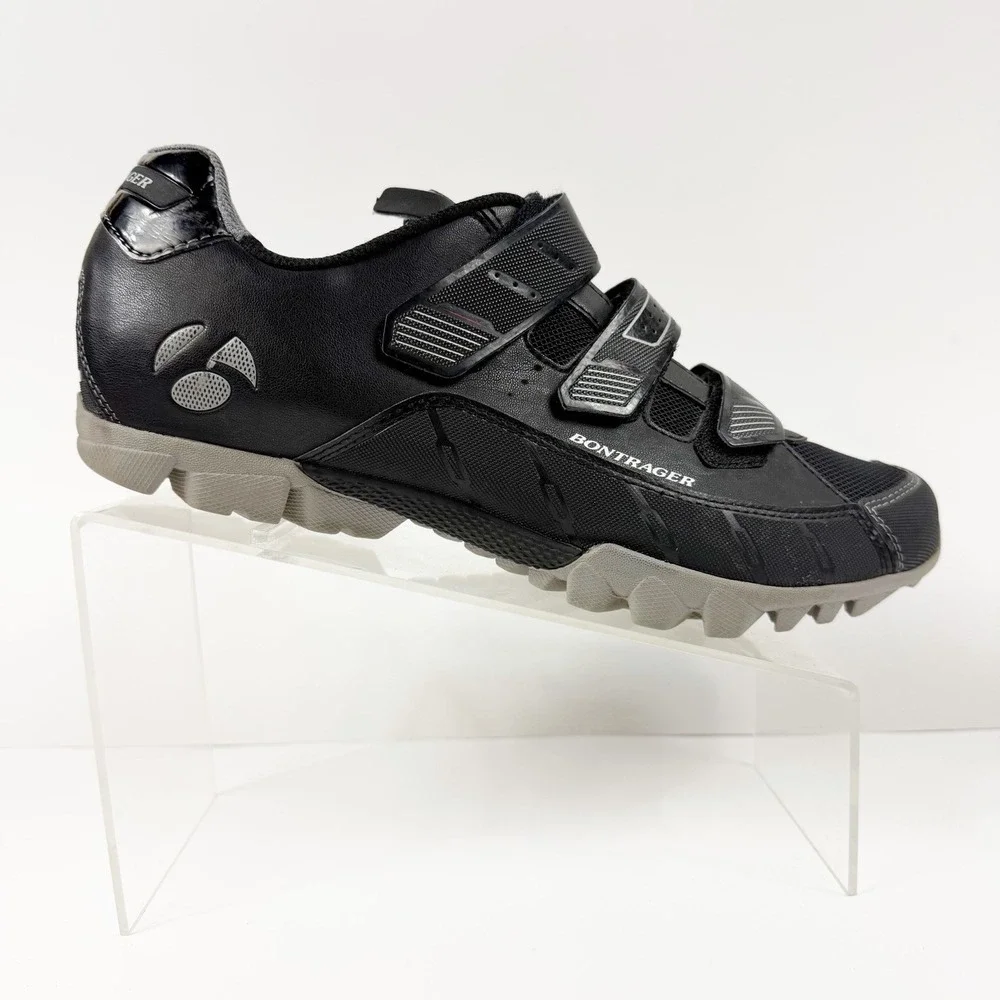 Bontrager Evoke Mountain Bike Shoes Mens Size 45/12 Black SPD Cleats MTB Cycling